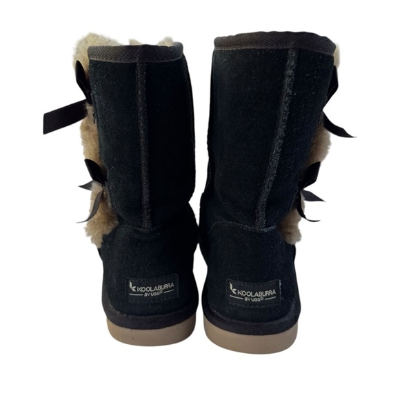 Koolaburra By UGG Victoria Short Suede Bootie Black Size 9 - Picture 5 of 11